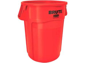 4255713447239 - Brute runde Mehrzwecktonne mit Belüftungskanälen 1665 Liter HxBxT 796x 717x612cm aus widerstandsfähigem Kunststoff (pe) Rot - Rot - Rubbermaid