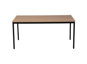 4255713449967 - Proregal-betriebsausstattung Für Profis - proregal Schreibtisch Bear HxBxT 75x140x80 cm Schwarz Rechteckig Quadratfüße Lackiert - Schwarz