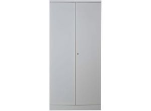 4255713450444 - Proregal-betriebsausstattung Für Profis - proregal Flügeltürenschrank Donkey 4 Fachböden Cyberlock Ohne Griff HxBxT 195x92x42 cm Grau Lackiert - Grau