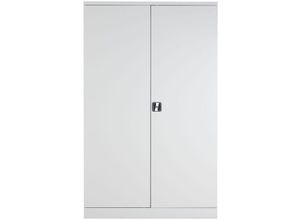 4255713450451 - Proregal-betriebsausstattung Für Profis - proregal Flügeltürenschrank Ferret 4 Fachböden verstärkt Eurolock Griff HxBxT 195x120x50 cm Grau Lackiert