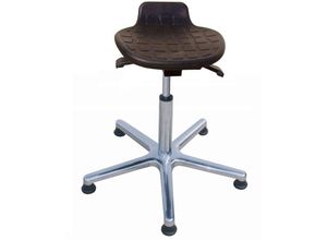 4255713454268 - Proregal-individuelle Büro-&betriebsausstattung - Stehhilfe Orlando Sitzhöhe 51-77cm ø 61cm Tragfähigkeit 110kg Polyurethane-Sitz Aluminium-Fußkreuz