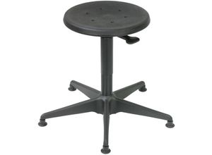 4255713454695 - Antistatische Drehhocker Atlanta mit ESD-Sitz Sitzhöhe 38-52cm Tragfähigkeit 110kg Polyurethane-Sitz Stahl-Fußkreuz mit Kunststoffabdeckung & Gleiter