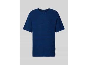 4255715684120 - T-Shirt mit geripptem Rundhalsausschnitt Modell AAMBROSIO