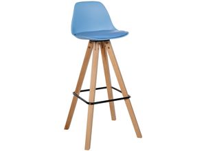 4255716305376 - Barhocker Corbin Kunstleder-Bezug Square I Holz-Gestell