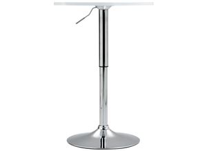 4255716324094 - Stehtisch Lamoni höhenverstellbar drehbar mit Metallgestell I Bistrotisch für Bar & Events I Tischplatte Ø 60 cm I Ideal mit Hussen & Deko