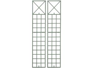 4255716326791 - 2er Set Rankgitter Trigo Zur Wandbefestigung I Rankhilfe Für Die Wand I Rankzaun Aus Lackiertem Metall