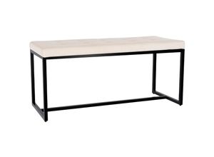 4255716336172 - Sitzbank Barci I Moderne Bank Hochwertige Polsterbank mit schwarz pulverbeschichteten Eisengestell