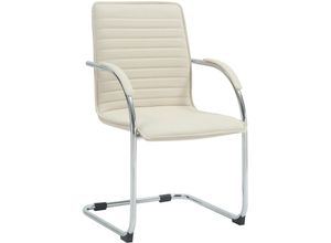 4255716336936 - Besucherstuhl Tira Kunstleder I Freischwinger Mit Gepolsterter Sitzfläche