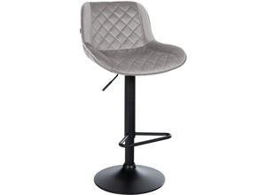 4255716349295 - Barhocker höhenverstellbar Barstuhl Kasson drehbar mit Rückenlehne modern mit Fußablage und gepolsterter Sitz schwarz Gestell 4255716349295 - Barhocker höhenverstellbar Barstuhl Kasson drehbar mit Rückenlehne modern mit Fußablage und gepolsterter Sitz schwarz Gestell