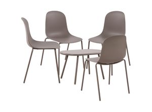 4255716356019 - 4er Sitzgruppe Veldin I Garten-Set 4x Stuhl stapelbar und 1x Tisch I Outdoor-Set wetterfest und UV-beständig I Gartenmöbel 4255716356019 - 4er Sitzgruppe Veldin I Garten-Set 4x Stuhl stapelbar und 1x Tisch I Outdoor-Set wetterfest und UV-beständig I Gartenmöbel