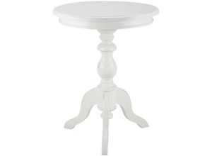 4255716359737 - Beistelltisch Wiva rund Holz Holztisch 50cm Durchmesser für Wohnzimmer und Esszimmer aus hochwertigem Mindiholz