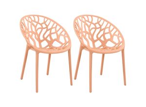 4255716360139 - 2er Set Gartenstühle Hope Kunststoff I Stapelstühle wetterfest und UV-beständig I Outdoorstühle pflegeleicht I Sessel für draußen