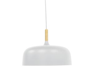 4255719601345 - Moderne LED-Hängeleuchte in weiß runde Form aus Eisen E27-Fassung IP20 Ø30 cm