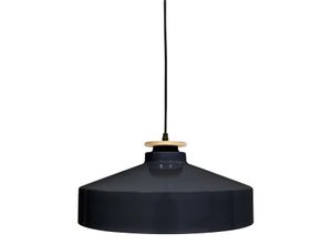 4255719601383 - Elegante Pendelleuchte in Schwarz rund E27 Ø40 cm