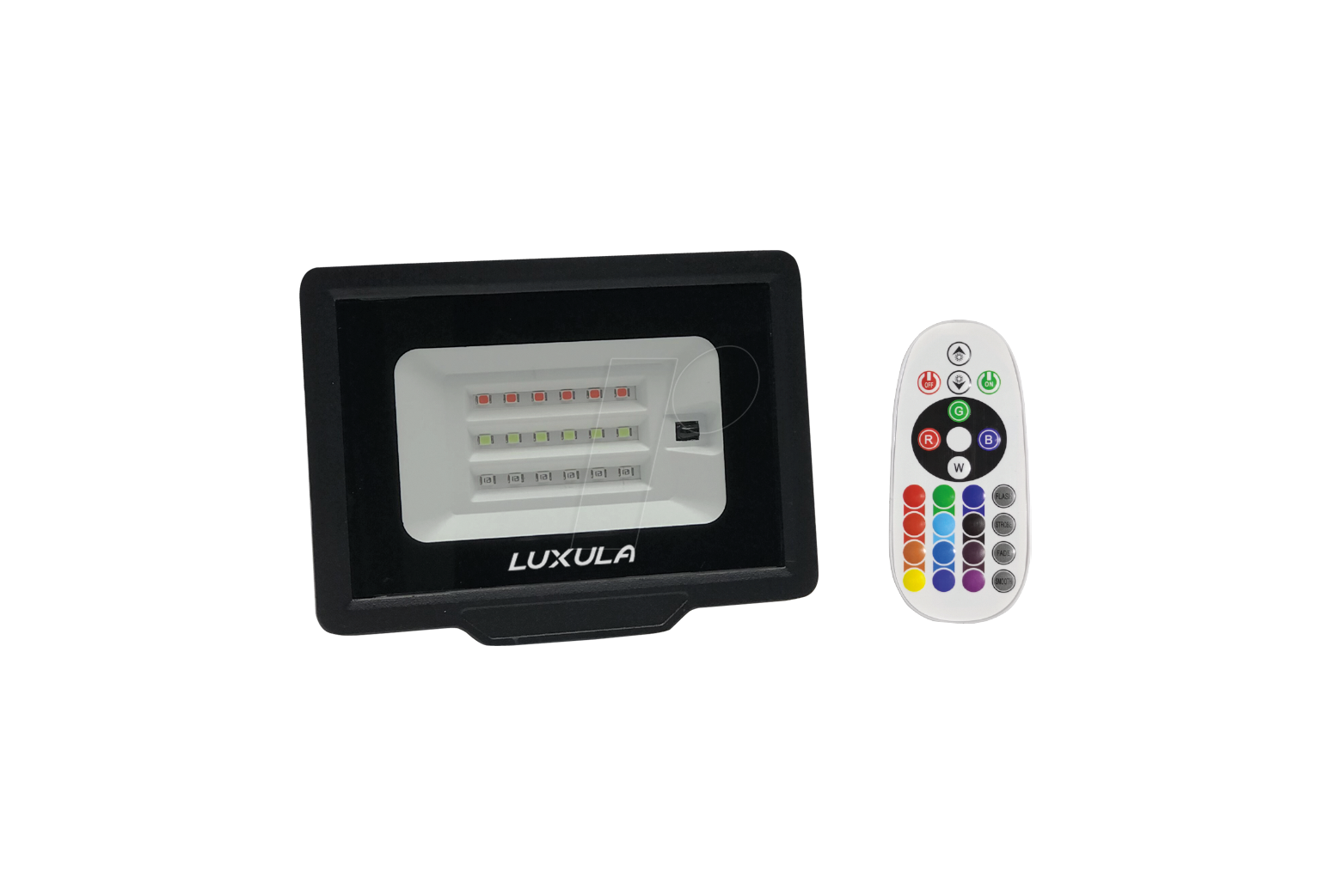 4255719601826 - LX400180 - RGB-Fluter 10 W IP65 RGBW Fernbedienung