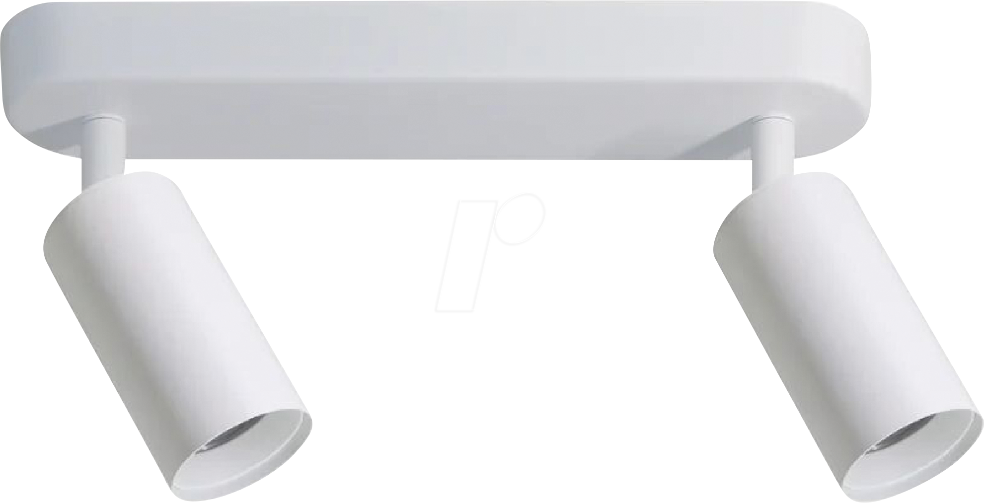 4255719604933 - LX-300223 - Schwenkbarer LED Aufbauspot GU10 2-flammig weiß IP20