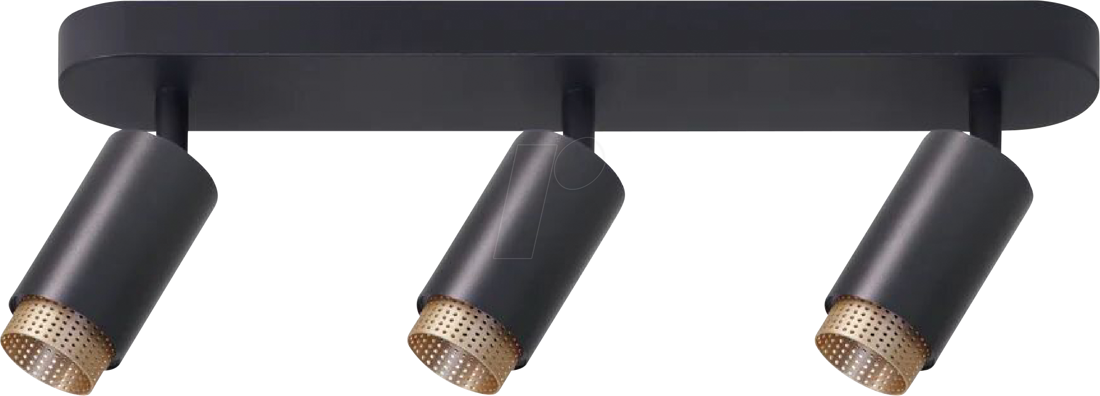 4255719605039 - LX-300233 - Schwenkbarer LED Aufbauspot GU10 3-flammig schwarz gold IP20 4255719605039 - LX-300233 - Schwenkbarer LED Aufbauspot GU10 3-flammig schwarz gold IP20