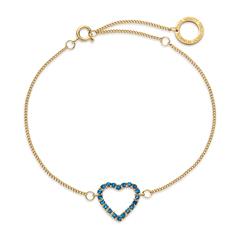 4255749100023 - Damenarmband Heart of the Sea aus Edelstahl IP Gold