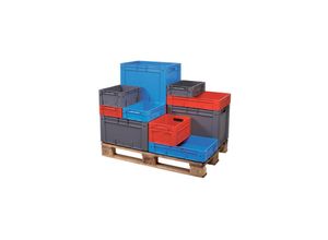 4255750412238 - Proregal-aufbewahrung Zum Besten Preis - Eurobox Classic Rot HxBxT 12x30x40cm Polypropylen Eurobehälter Transportbox Transportbehälter