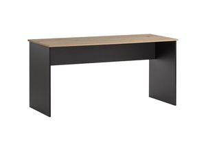 4255750415314 - Möbelpartner - Schreibtisch Raven HxBxT 74x150x65cm Eiche Schwarz - Schwarz