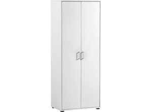 4255750415666 - Möbelpartner - Aktenschrank Fox Tall HxBxT 164x65x41cm 2 Flügeltüren Weiß - Weiß