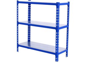 4255750429946 - Proregal-zertifizierte Qualitätsprodukte - proregal Schwerlastregal baby metal shark 90x120x30cm Blau-Verzinkt - Blau-Verzinkt