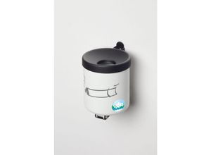 4255750492018 - PROREGAL Robuster Ascher zur Wandmontage 24 Liter HxBxT 16x155x155cm Stahl Weiß