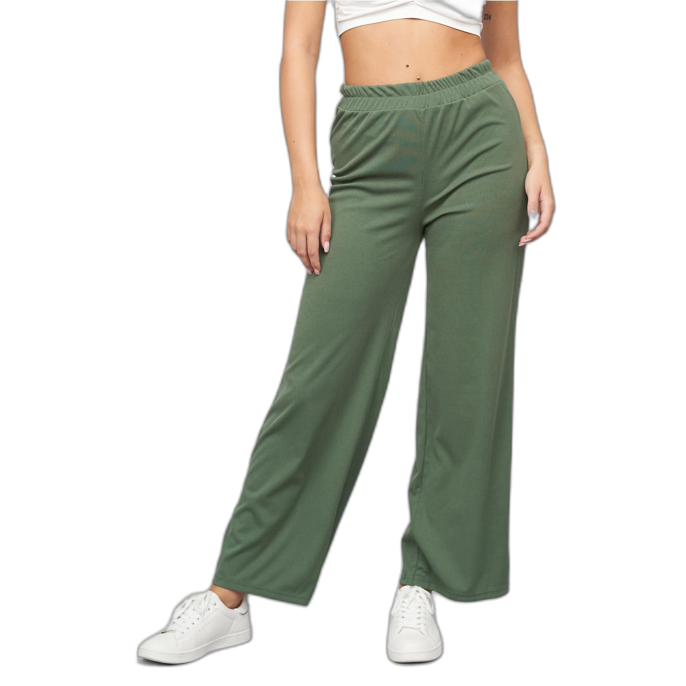 4255751208007 - Hose mit weitem Schnitt und Rippmaterial für Damen Cloud5ive