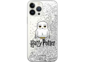 4255763702685 - Disney - Handyhülle HarryPotter-070 Full Print Liquid Glitter Silber kompatibel mit iPhone 13 Mini