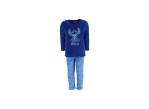 4255763736161 - Lilo & Stitch Schlafanzug Pyjama Coral Fleece Nachtanzug für Kinder
