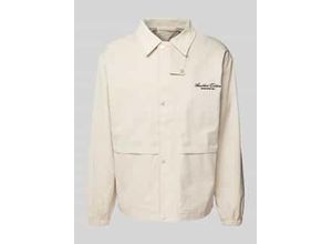 4255773314120 - Oversized Jacke mit Label-Stitching