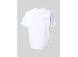 4255773325690 - Oversized T-Shirt mit Statement- und Label-Print