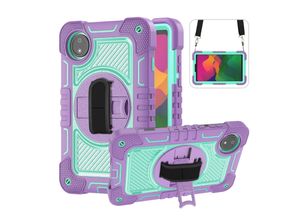 4255785133214 - Für Xiaomi Redmi Pad SE 87 360 Grad Rotation Hybrid PC Hülle Lila