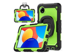 4255785139094 - Für Xiaomi Redmi Pad SE 87 360 Grad Rotation Hybrid PC Hülle Grün