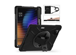 4255785150488 - Für Xiaomi Pad 7   7 Pro Silikon Hybrid Tasche Schultergurt Halterung