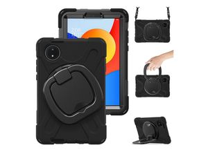 4255785154493 - Für Xiaomi Redmi Pad SE 87 360 Grad Hybrid Tasche Halterung und Gurt