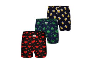 4255811618678 - Herren Boxer Motiv Print Mix 3er Pack