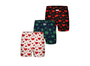 4255811618821 - Herren Boxer Motiv Print Mix 3er Pack