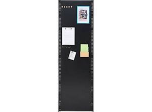 4255821505265 - Seitenwand für Grundregal Anbauregal ORDO Business multifunktional magnethaftend B 500 x T 088 x H 2500 mm Stahl-Vollblech tiefschwarz matt RAL 9005