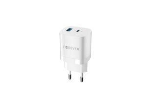 4255829515778 - Forever TC-05 GaN PD QC Netzladegerät 1x USB-C 1x USB 33W Handy-Ladege