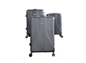 4255829561867 - 3 Tlg Koffer-Set mit 4 Rädern Hartschale mit Kantenschutz 360°