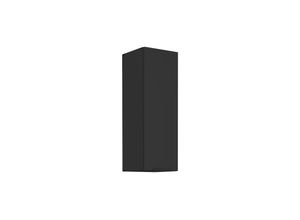 4255832100275 - Küchen Hängeschrank 30 cm SIENA Schwarz Küche Küchenzeile Küchenblock 90 cm hoch