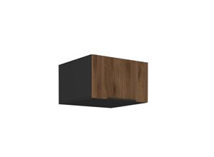 4255832100473 - Aufsatzschrank Hochschrank 60 cm Küche MONZA Okapi Nußbaum Küchenzeile