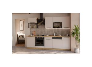 4255832102514 - Küche SOLANO BASIC LOFT 280 Küchenzeile Küchenblock Einbauküche Kaschmir Artisan