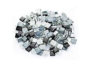 4260013488714 - Softglas-Mosaik grau-mix 10 x 10 mm 200 g