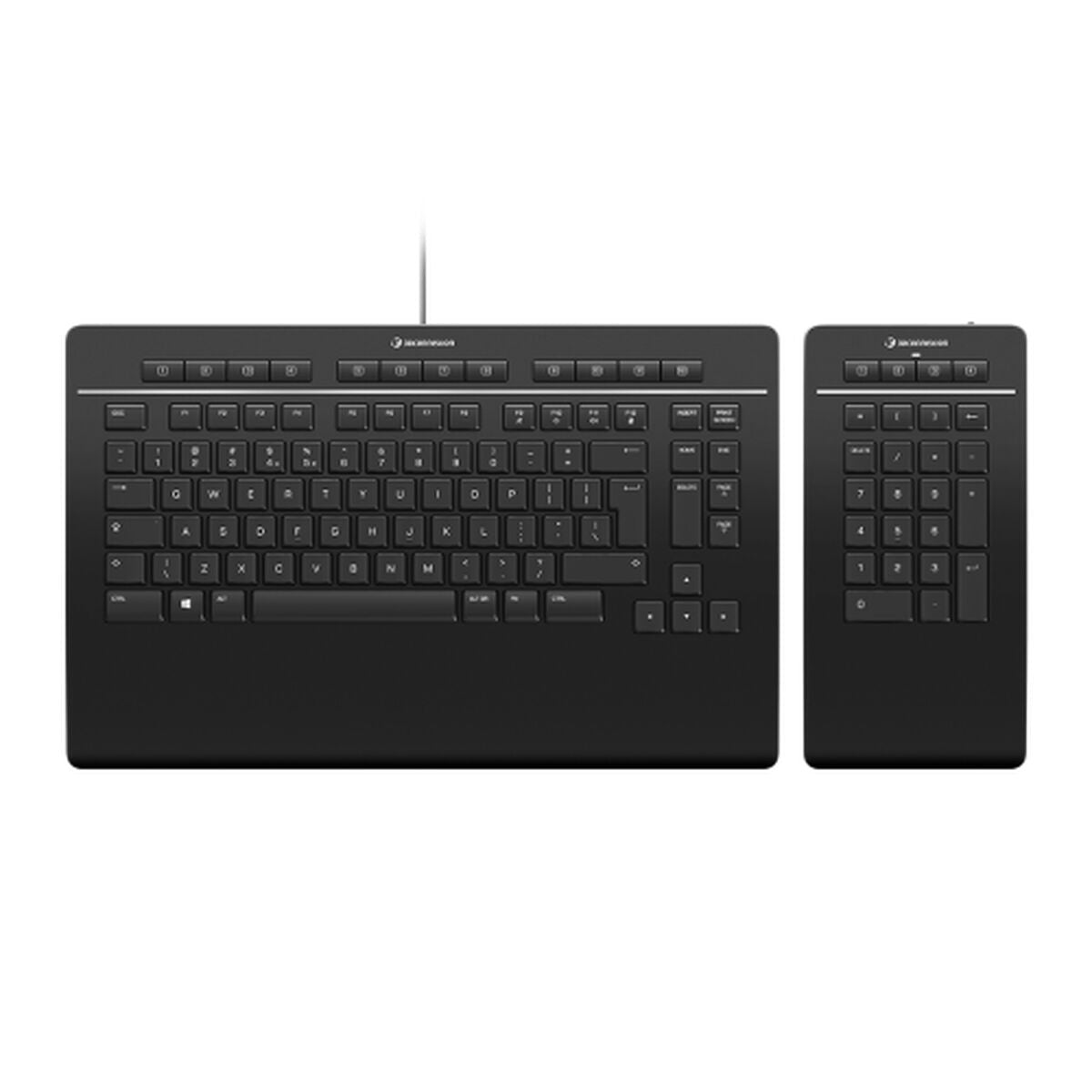 4260016341221 - Tastatur Keyboard Pro with Numpad Schwarz Qwerty Spanisch