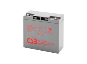 4260030443536 - CSB Battery HRL 1280W high-rate longlife HRL1280W-FR Bleiakku 12 V 20 Ah Blei-Vlies (AGM) (B x H x T) 181 x 167 x 76 mm M5-Schraubanschluss Wartungsfrei