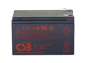 4260030443642 - CSB Battery GPL 12120 GPL12120F2 Bleiakku 12 V 12 Ah Blei-Vlies (AGM) (B x H x T) 151 x 100 x 98 mm Flachstecker 635 mm Wartungsfrei Geringe Selbstentladung