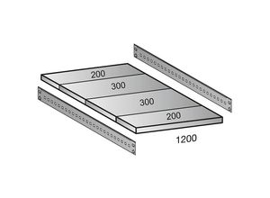 4260035215091 - Fachboden für CLEANA-Steckregal Bodenbreite 1200 mm Tiefe 1000 mm