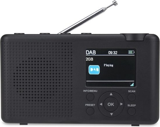 4260035679145 - Reflexion Tragbares DAB+- und FM-Radio - mit wiederaufladbarem Akku und Kopfhöreranschluss - anthrazit grau